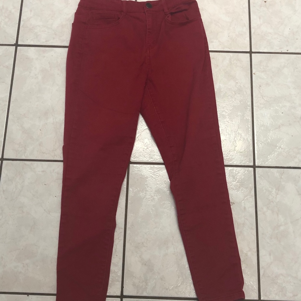 Red jeans